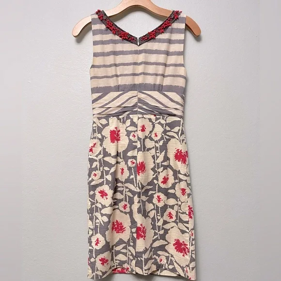 Nanette Lepore Cubist Shift Dress Sz 0 - Picture 3 of 8